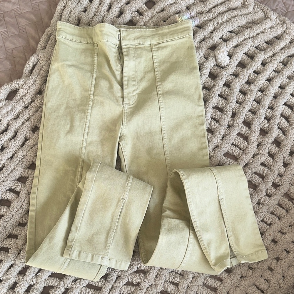 Zara Light Olive Pants